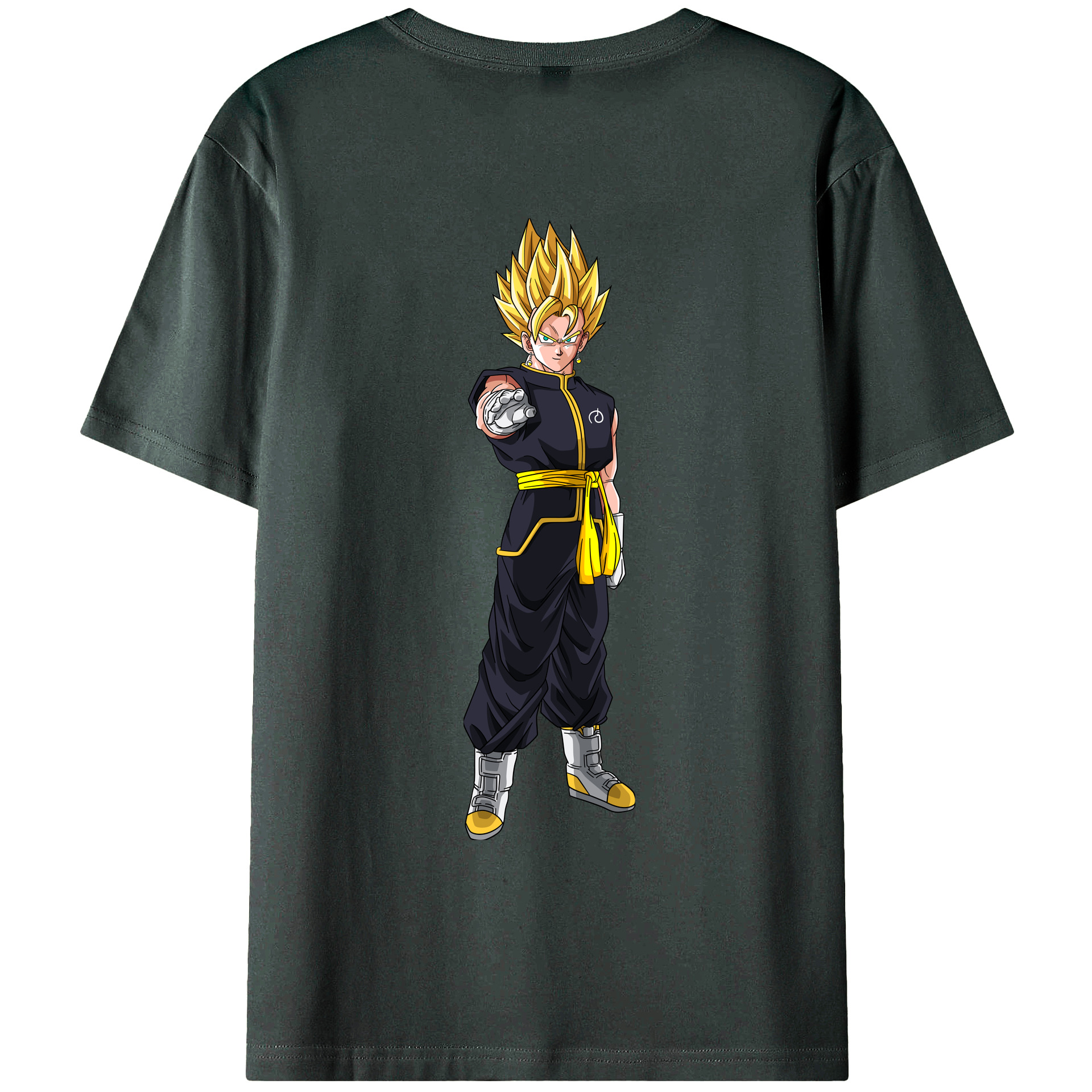 （画像用） ドラゴンボール ベジット DRAGON BALL Vegetto 綿100％ メンズ半袖Tシャツ（バックプリント） 通気性
